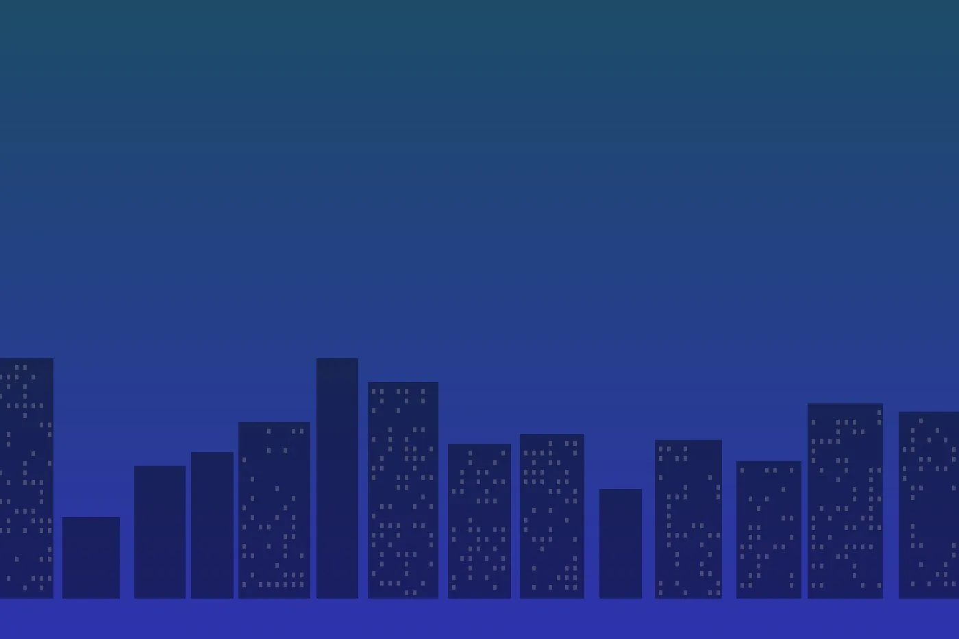 Skyline Marina Towers — Twilight View